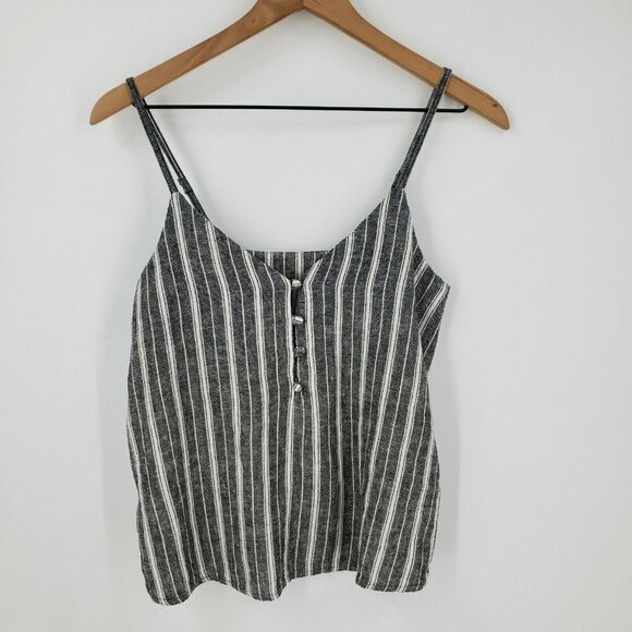 Abound Linen Blend‎ Button Front Camisole XXS NWOT - Picture 3 of 8